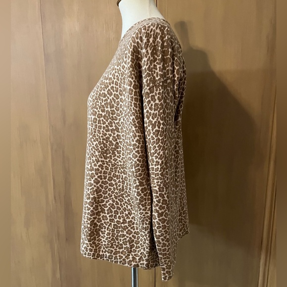 JJill animal print sweater, small. Long sleeve. - Picture 3 of 8
